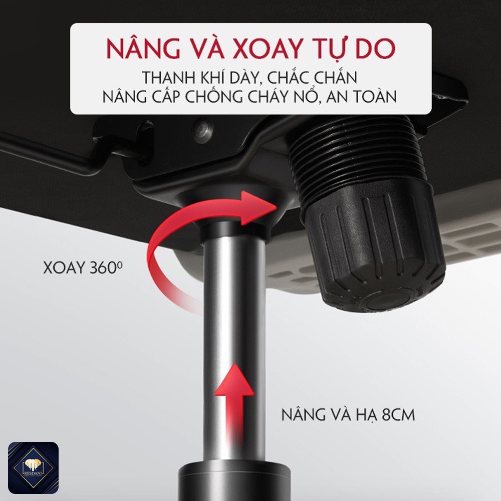 Ghế Xoay Văn Phòng Công Thái Học Resdani ,Làm Việc GXCD11(Có Video Sản Phẩm)