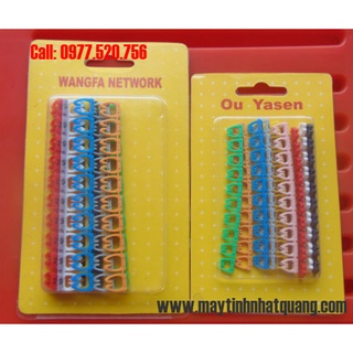 Vòng đánh số dây mạng loại nhựa kẹp