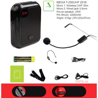 Máy trợ giảng Mega T-200 UHF