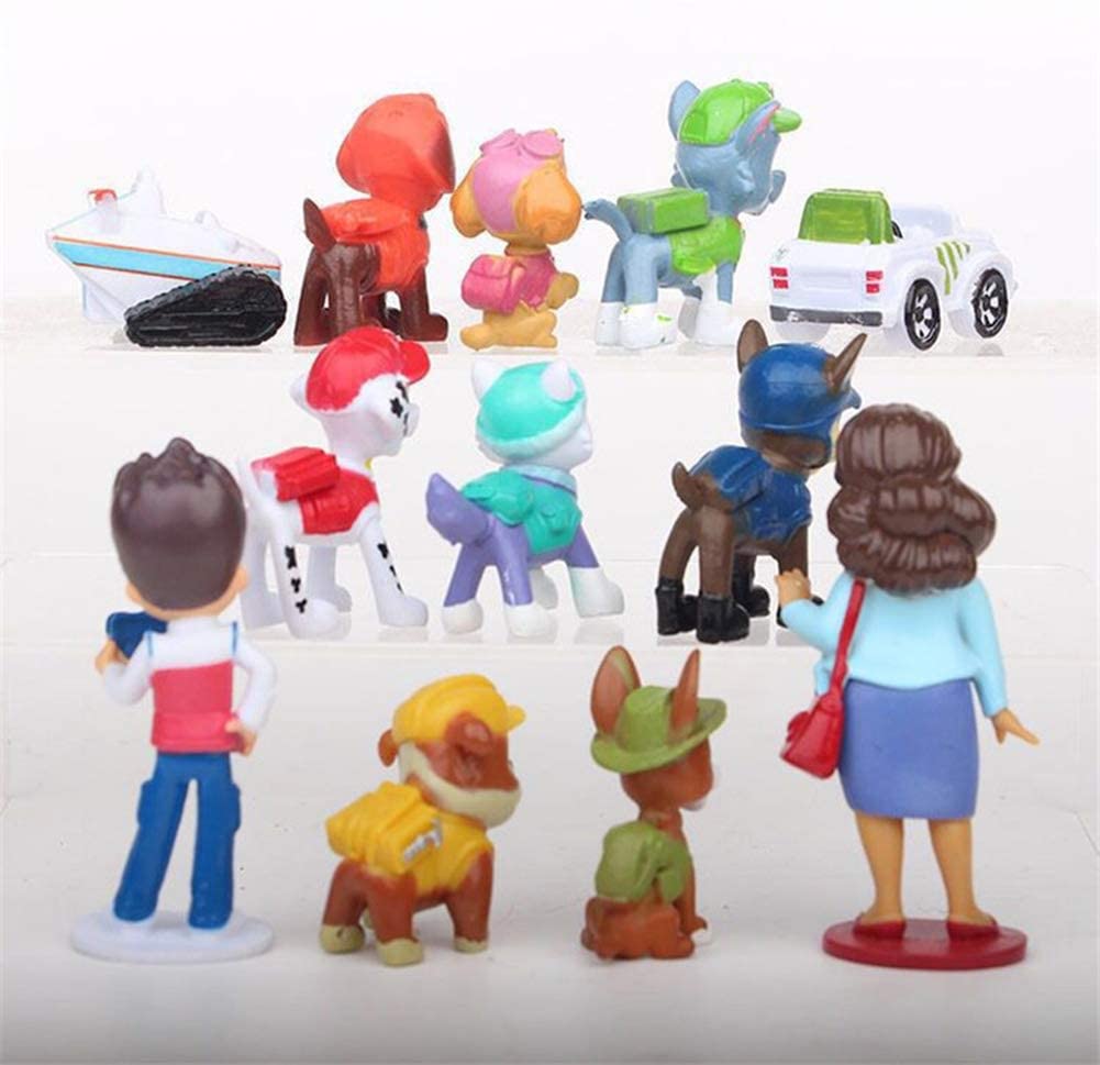 Set 12 mô hình nhân vật hoạt hình dễ thương trang trí bánh sinh nhật cho bé