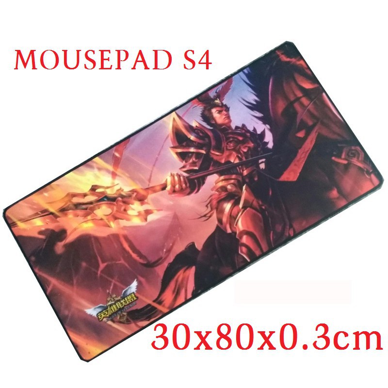 Tấm Lót Chuột Mousepad Dài Chữ Nhật S4 Siêu Lớn Màu Ngẫu Nhiên (30 X 80 X 3mm)