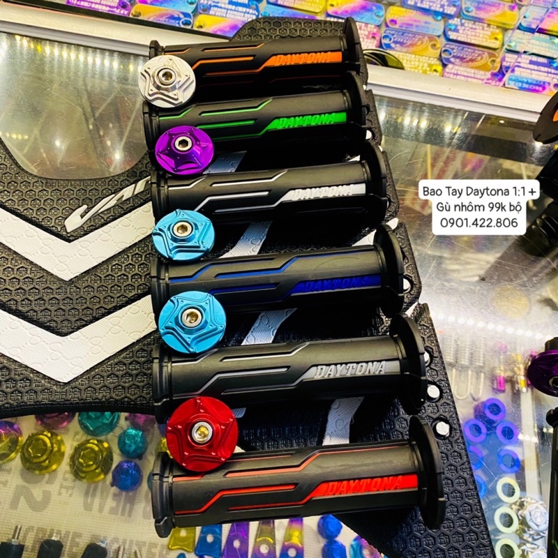 [ Tặng Gù Nhôm Màu ]Bao Tay Daytona Mẫu Mới 2021