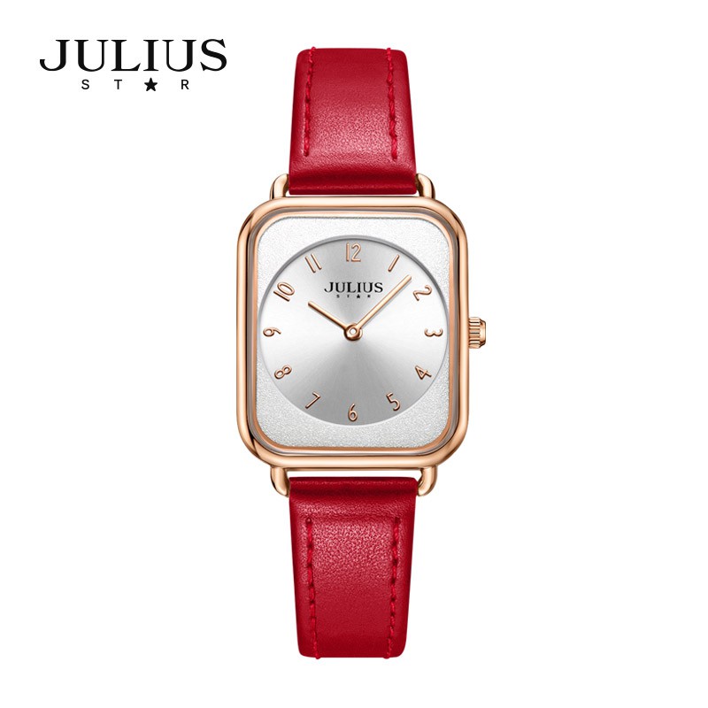 Đồng hồ nữ Julius Star JS-050 dây da mặt chữ nhật