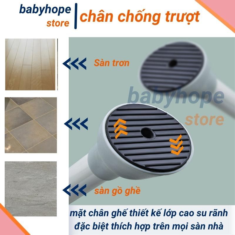 Ghế ăn dặm cho bé đa năng cao cấp Babyhope thiết kế chân điều chỉnh độ cao kèm mặt bàn dành cho bé từ 6 tháng chịu lực t