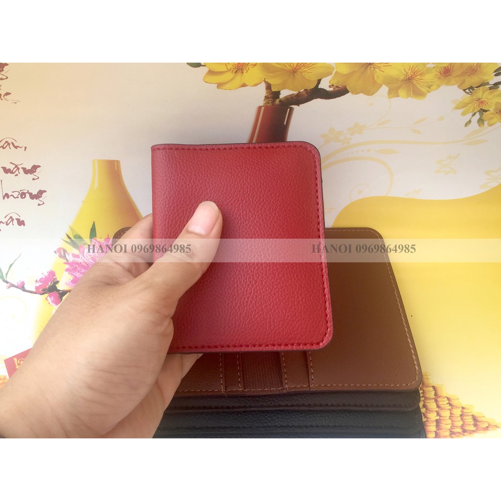 [Rẻ Đẹp] Ví da Mini nam nữ đều dùng được. Đựng thẻ ngân hàng, card visit, tiền.. nhỏ gọn, thời trang | BigBuy360 - bigbuy360.vn