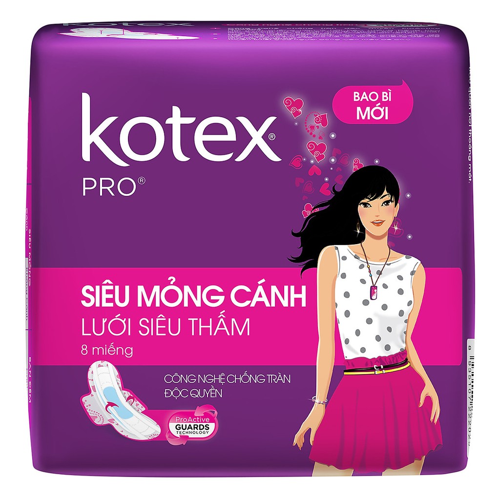 [ Hàng chính hãng ] Gói Băng vệ sinh Kotex nhiều phân loại