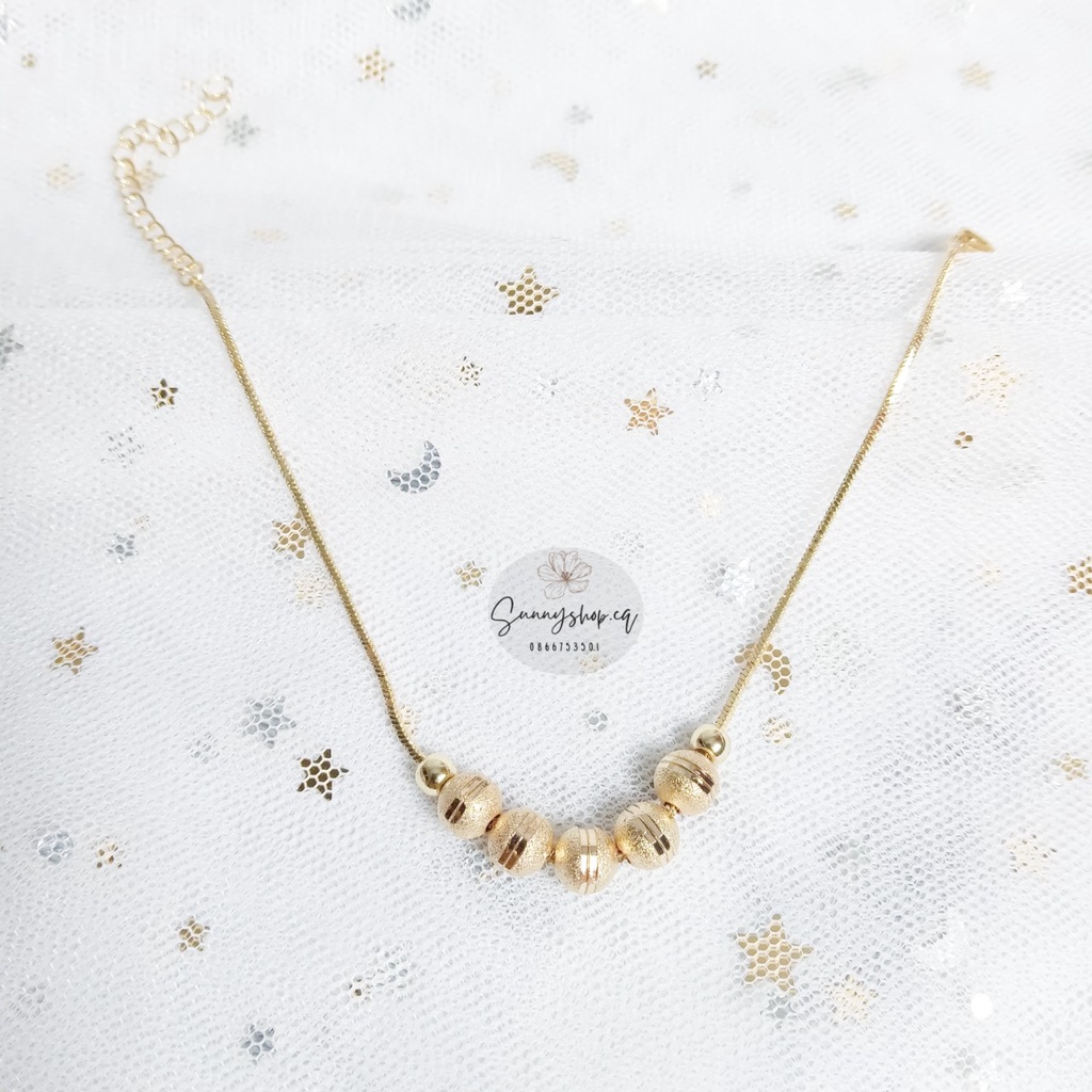 Vòng Tay Titan Không Gỉ Sunny Hình Quả Cầu Vàng Thời Trang Cho Nữ-VT07