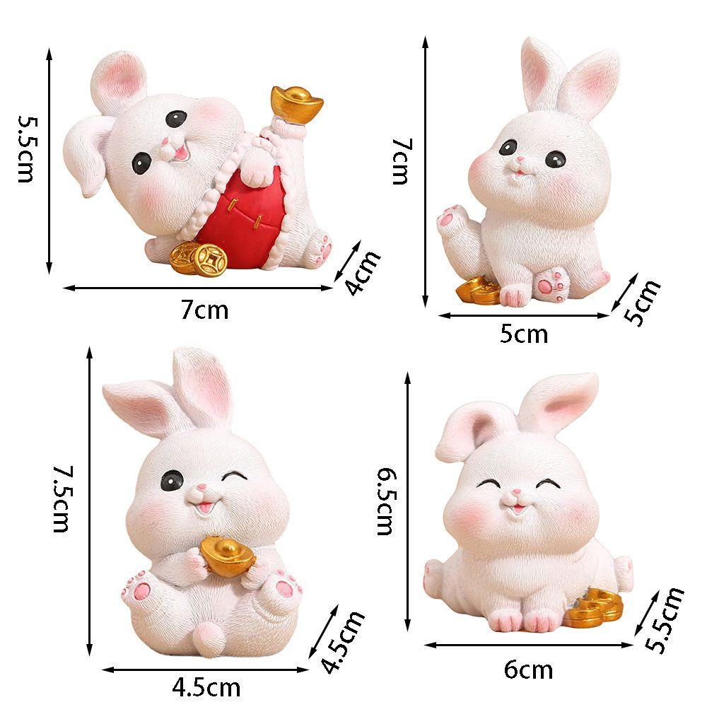 CONOPERY Mô Hình Chú Thỏ Bằng Resin Trang Trí Nhà Cửa / Sân Vườn