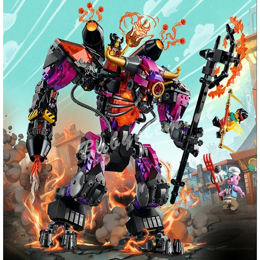 Mô Hình Lắp Ráp Nhân Vật MOC 80010 MonkeyKid Series Demon Bull King