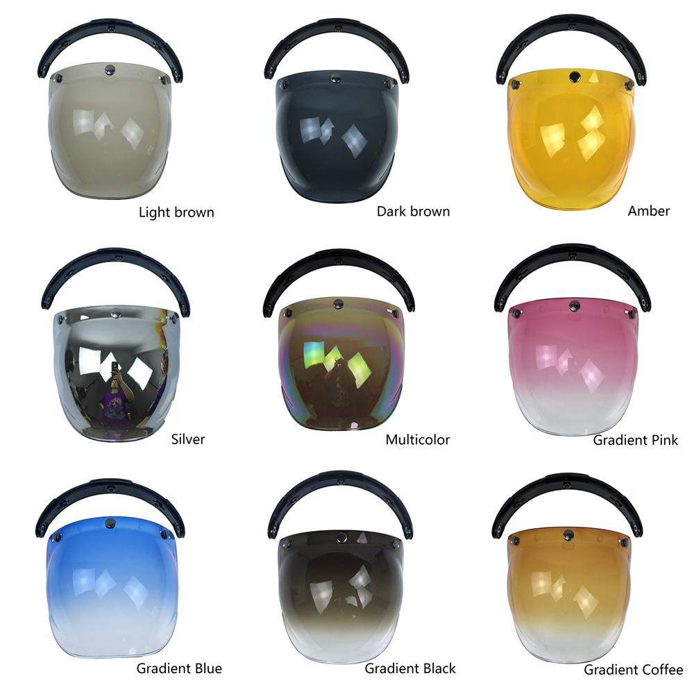 MUVAKO Tấm Chắn Bong Bóng Nhiều Màu Gắn Nón Bảo Hiểm Xe Máy