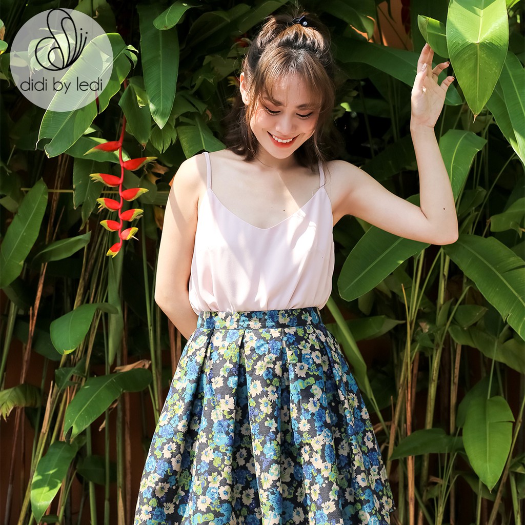 Áo kiểu đẹp, áo 2 dây thời trang cao cấp DIDI BY LEDI màu ĐEN A794 size S M L XL