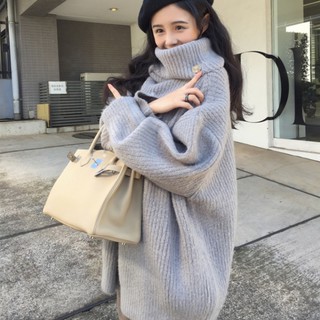 ❀3 Màu❀Áo Len Cánh Dơi Tay Dài Cổ Cao Phong Cách Hàn Quốc Cho Nữ