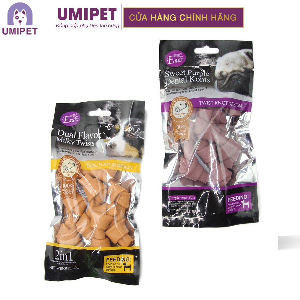 Bánh thưởng Milky Twins cho cún UMIPET - Bánh thưởng cao cấp chó thú cưng 80gr