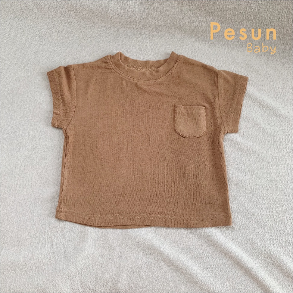 Áo thun ngắn tay cho bé trai 0-3 tuổi phong cách Hàn Quốc đơn giản thoải mái