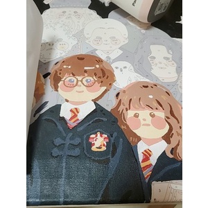 Tranh Sơn Dầu Số Hoá Tự Tô Hình Harry Potter, Tranh Tô Màu Theo Số Phim Hoạt Hình Harry Potter.