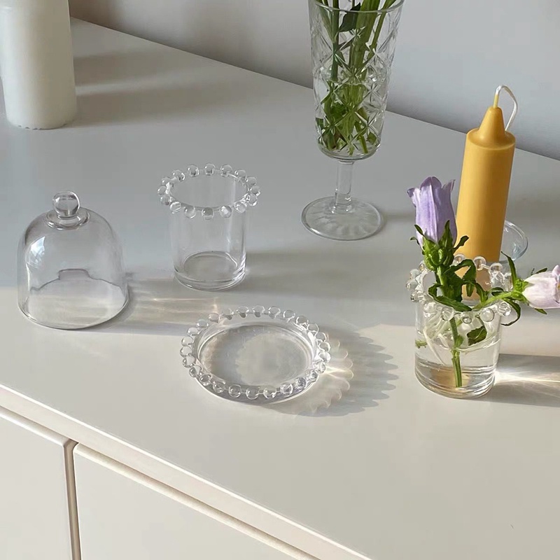 Khay Thủy Tinh Đựng Trái Cây Để Bàn Làm Đạo Cụ Chụp Ảnh