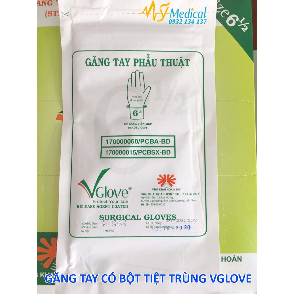 Găng tay phẫu thuật vô trùng Vglove - Găng tay tiệt trùng