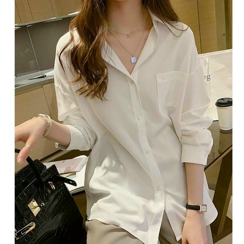 ÁO SƠ MI TRẮNG TRƠN không túi công sở hàng may kĩ