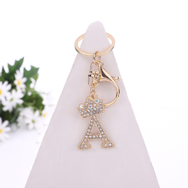 Móc Khóa Hợp Kim Kẽm Đính Đá Lấp Lánh Sang Trọng