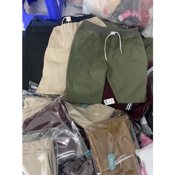 Quần kaki nam short rút chất kaki 4 chiều dày dặn