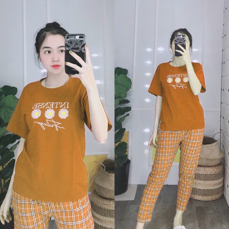 ❤️[KHAI TRƯƠNG BÁN GIÁ VỐN] Đồ bộ thun cotton mặc nhà, đồ bộ nữ đẹp chất liệu thun cotton co giãn 4 chiều