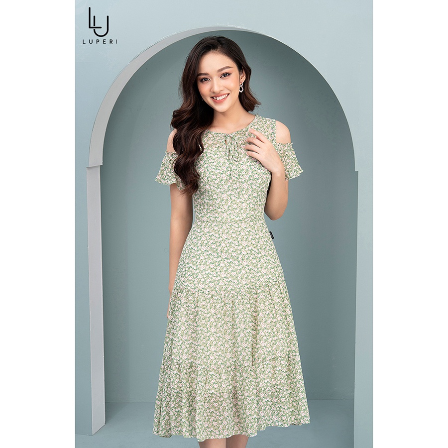 Váy Hoa Nhí Thiết Kế Nữ Dáng Xòe LUPERI LFV3209 Cho Bạn Nữ Đi Chơi Đi Dạo Phố