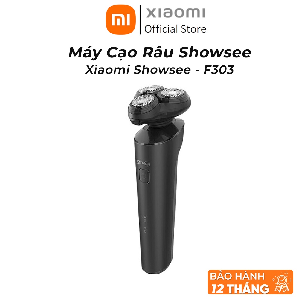 Máy cạo râu Xiaomi Showsee F303-BK, động cơ êm ái, chống nước IPX7