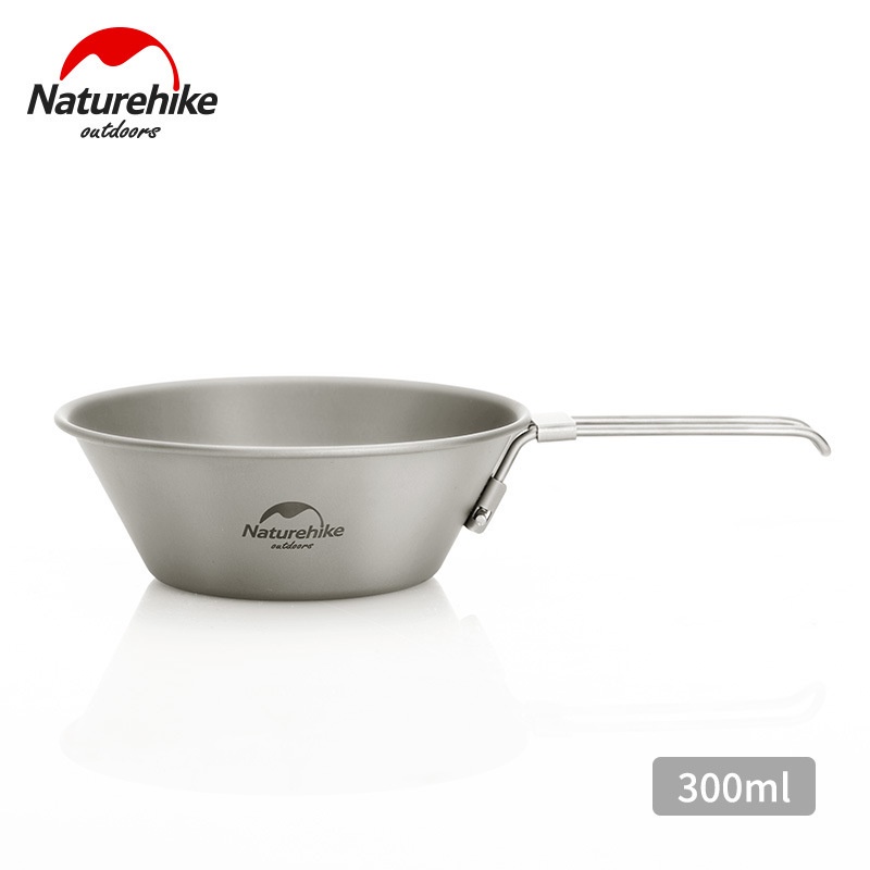 Cốc titanium, bát ăn titanium dã ngoại cao cấp siêu nhẹ Glamping NatureHike NH20CJ004 | NH20CJ005
