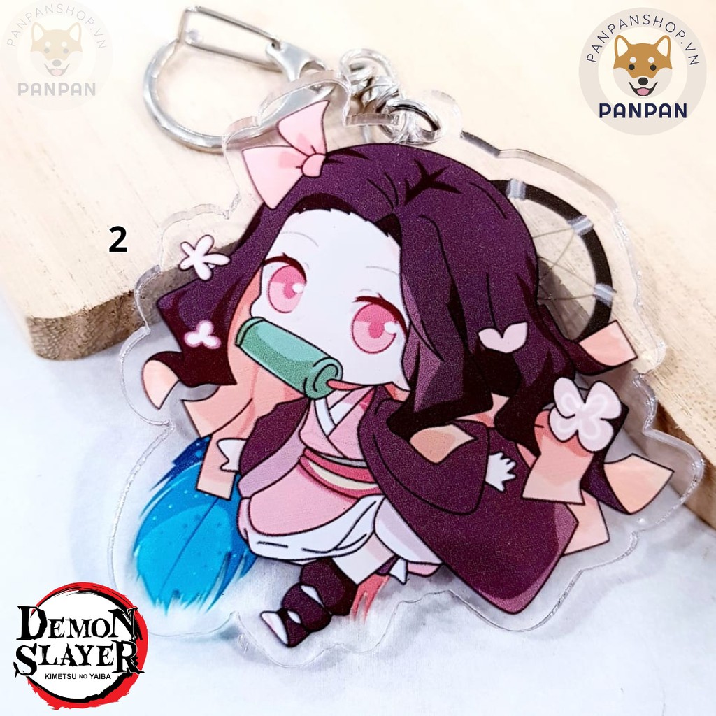 Móc Khoá Anime Mica Acrylic Kimetsu no Yaiba (6m) Thanh Gươm Diệt Quỷ