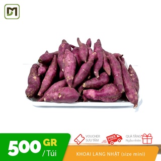 Túi 500gr Khoai lang Nhật ruột vàng củ mini từ 18-22 củ nhỏ ngọt ăn không ngấy
