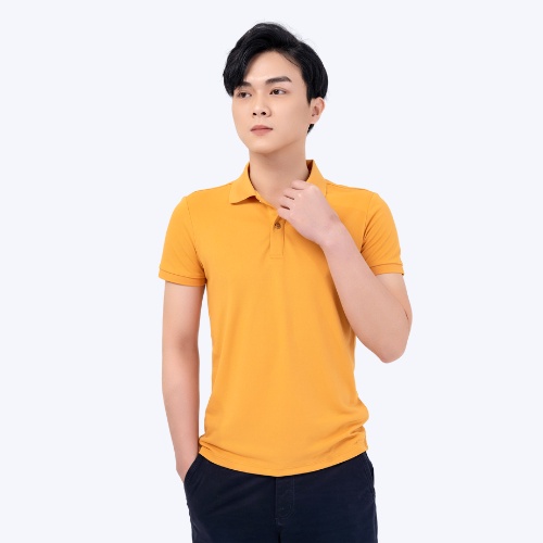 Áo Polo YODY nam chất liệu cafe bo trơn thấm hút mềm mịn APM4225