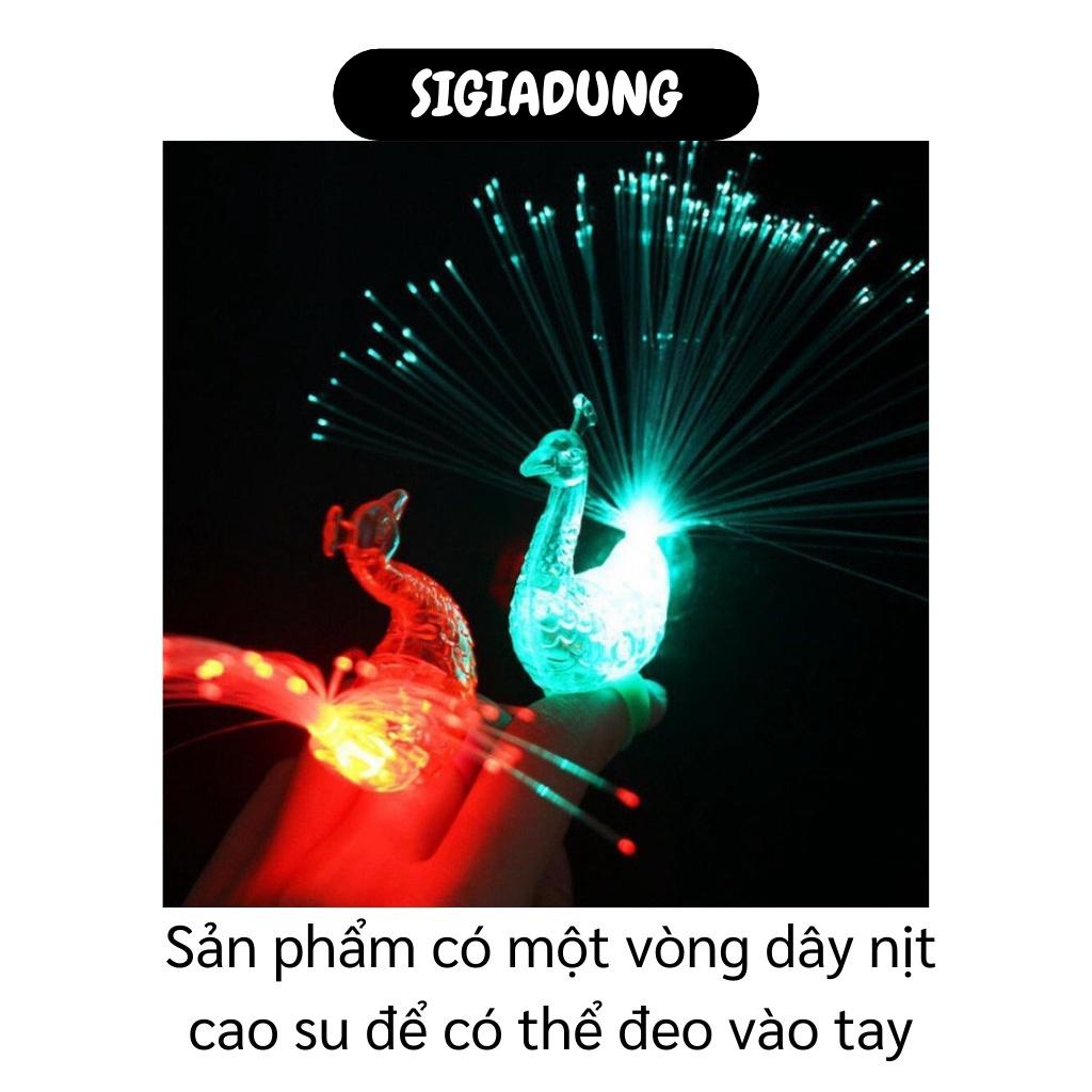 [SGD] Nhẫn Đèn Led - Ngón Tay Phát Sáng Hình Con Công, Thích Hợp Cho Các Bữa Tiệc, Hội 4569