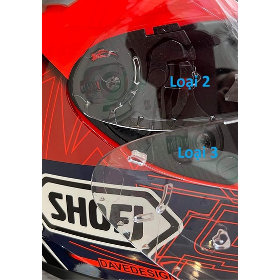 Kính màu nón fullface Shoei X14, X-Spirit 3, Z7