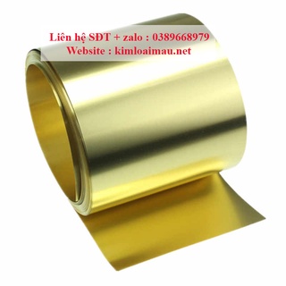 Đồng tấm vàng dày 0.6mm rộng 600mm dài 1 mét