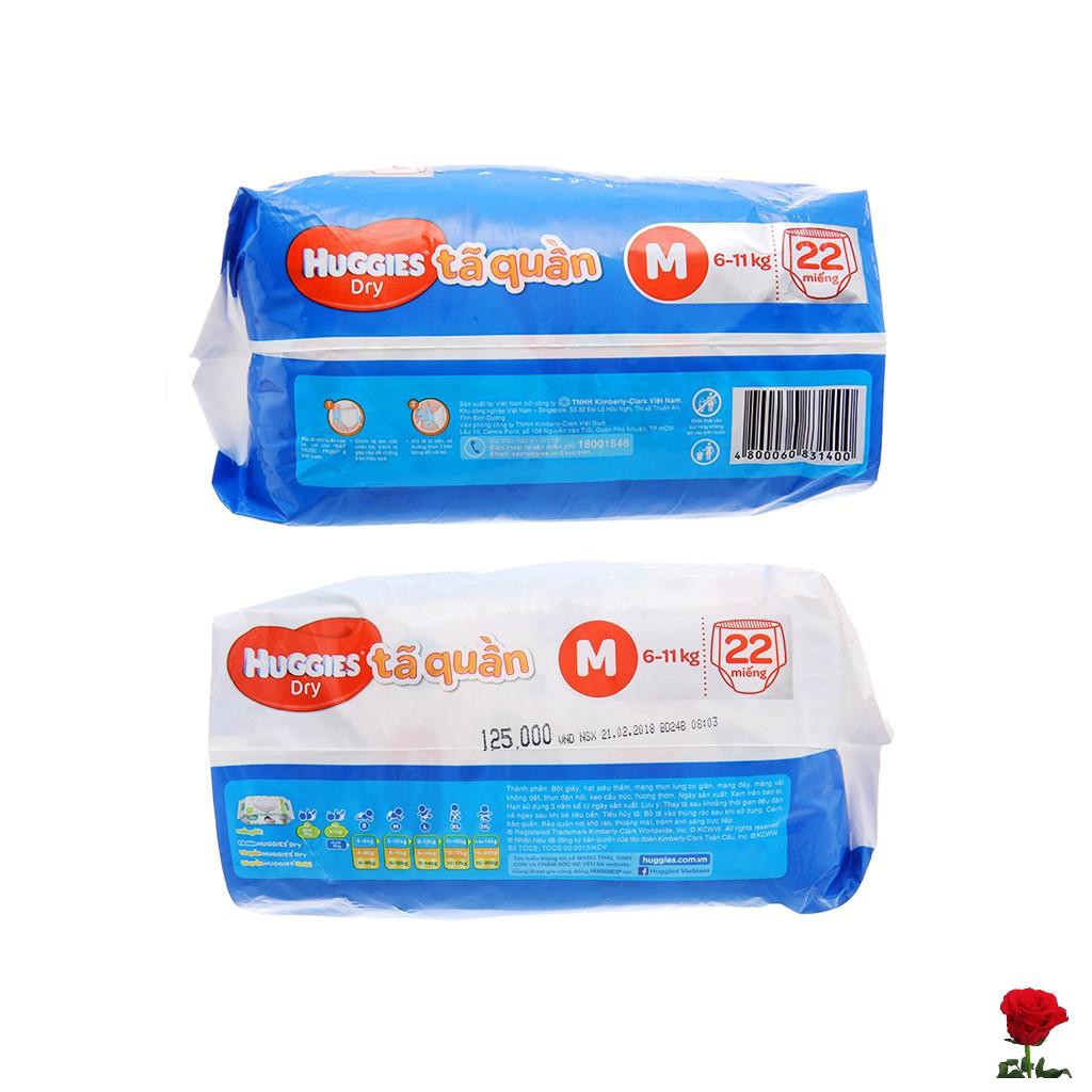 Tã quần Huggies Dry size M 22 miếng (cho bé 6 - 11kg) 123