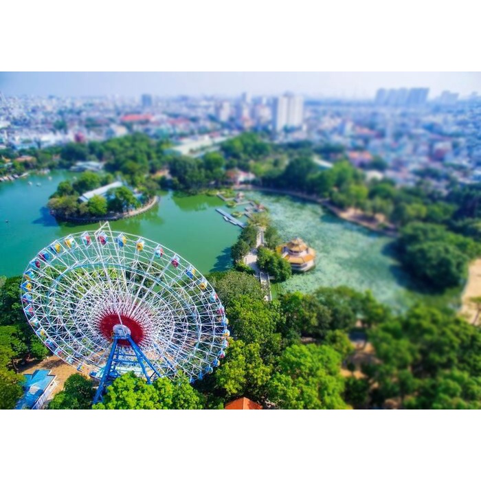 HCM [Voucher - Giao Hoả Tốc] Đầm Sen - Vé Trọn Gói Vào Cổng + 35 Trò Chơi Siêu Hấp Dẫn - Công Viên Khô