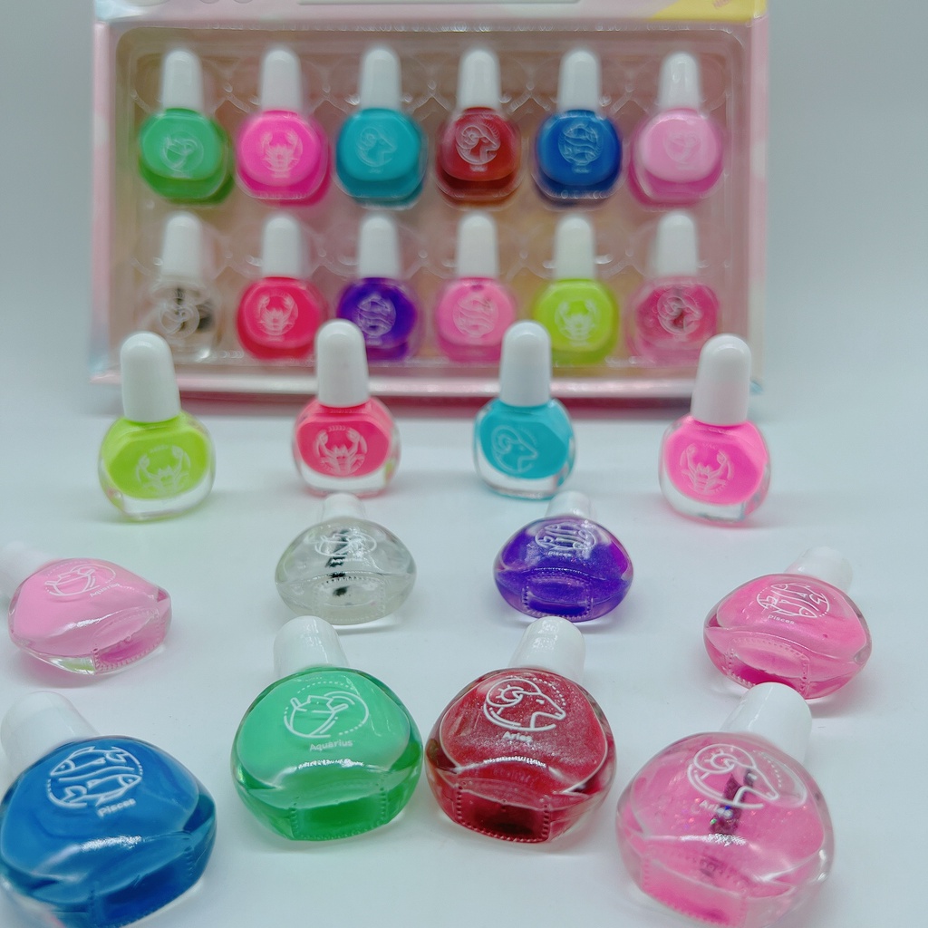 Lọ Nhũ Sơn Móng Tay Cho Bé Gái Nhiều Mẫu Sơn Móng Tay Lột Được, đồ chơi cho bé cực hấp dẫn