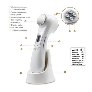 Máy massage mặt chăm sóc da đa chức năng mini photon .