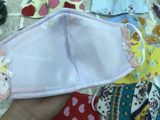Khẩu trang vải 3 lớp chống bụi in hoạ tiết (giao mẫu ngẫu nhiên, ) | BigBuy360 - bigbuy360.vn