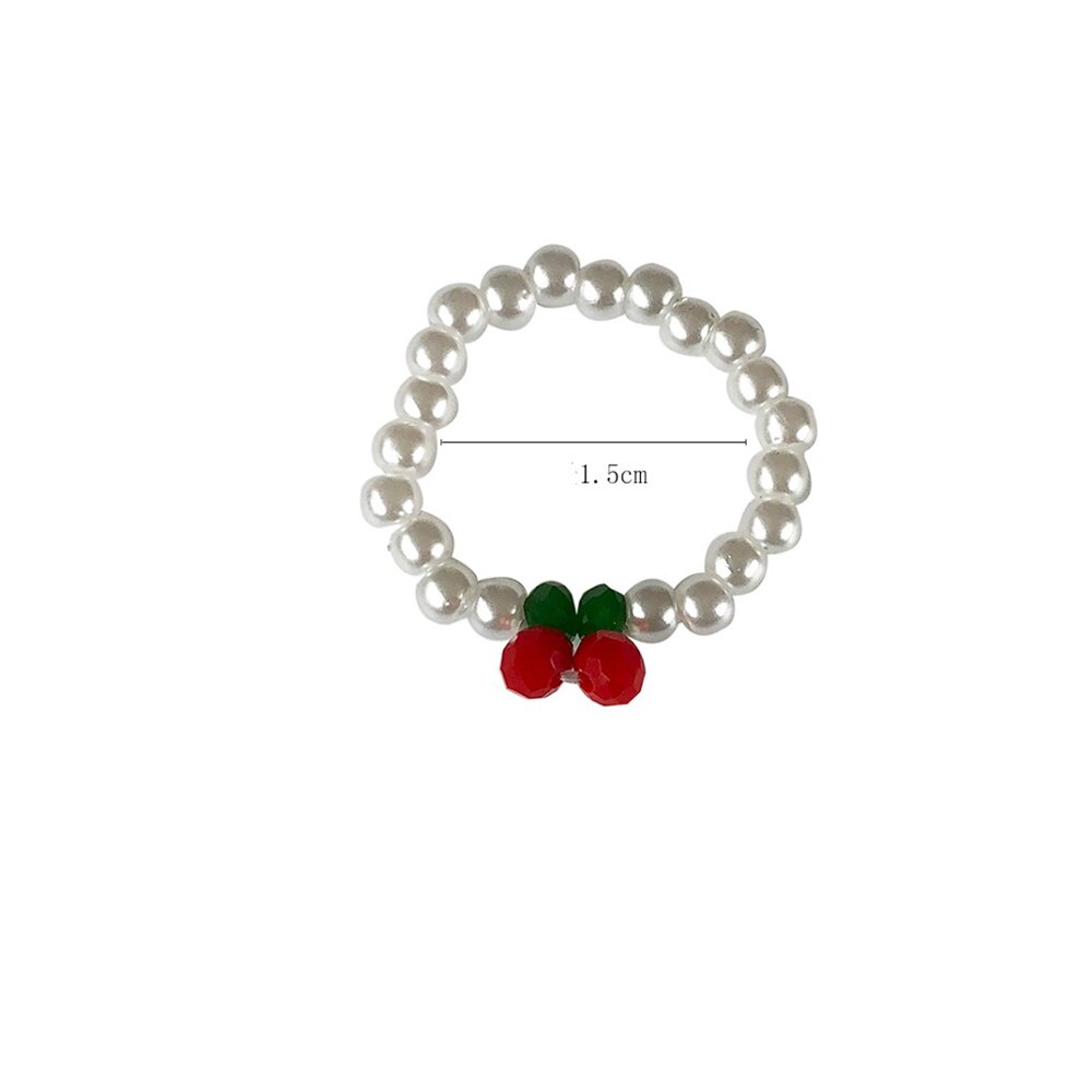 Nhẫn đính ngọc trai nhân tạo đơn giản dễ thương cho nữ