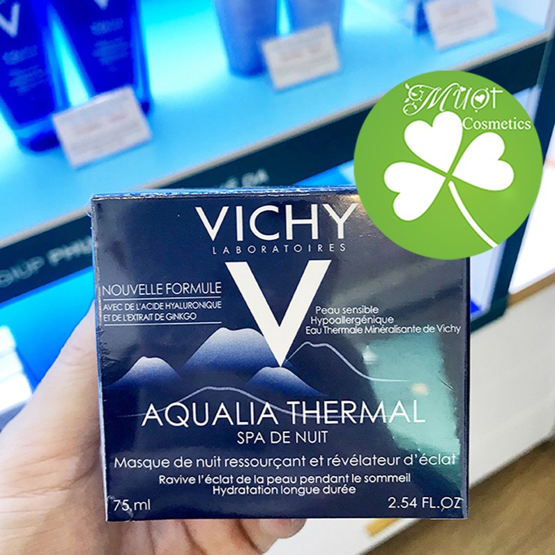 [Chính Hãng] Mặt Nạ Ngủ Dưỡng Ẩm Giúp Làm Sáng Da Vichy Aqualia Thermal Night Spa 75ml