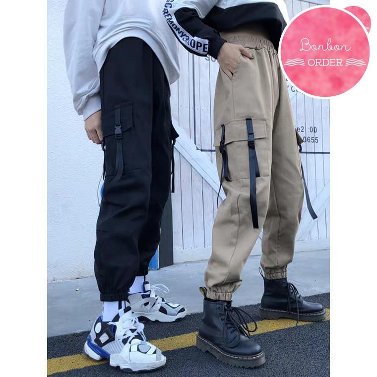 Quần Jogger Kaki Ulzzang Dây Khoá