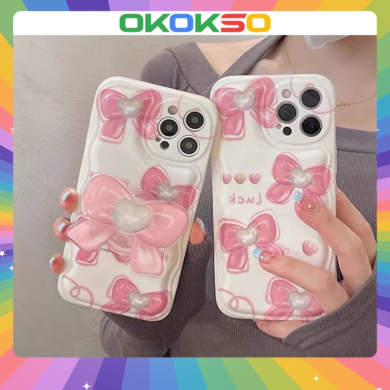 Suitable for OPPO Reno7pro mobile phone case reno6/reno5/7Z new cartoon pink bow all-inclusive anti-fall mobile phone case soft shell couple models R17/Findx3pro/A31/a9 2020/a5 2020