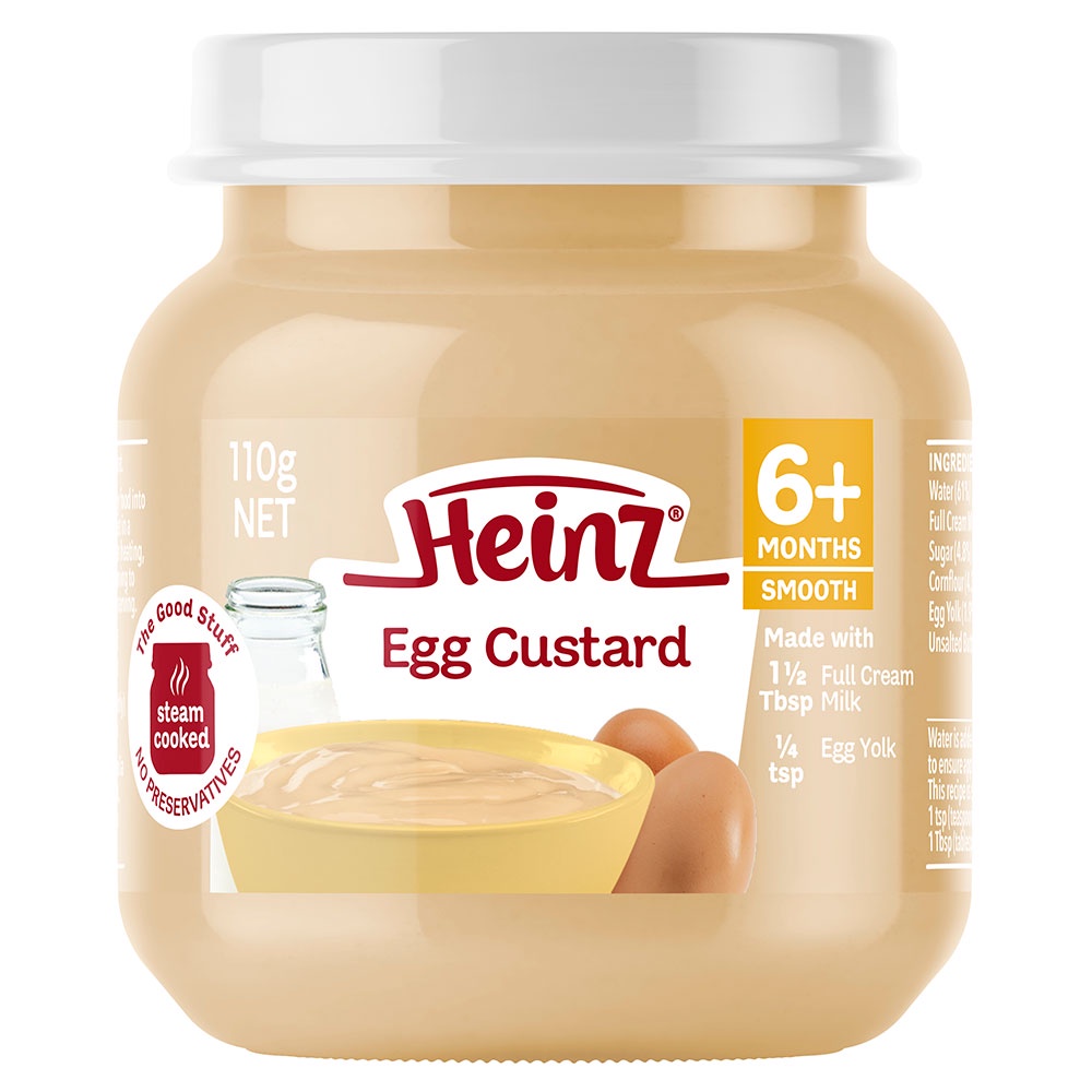 [HEINZ] HŨ CUSTARD/ TRÁI CÂY NGHIỀN HEINZ 110g