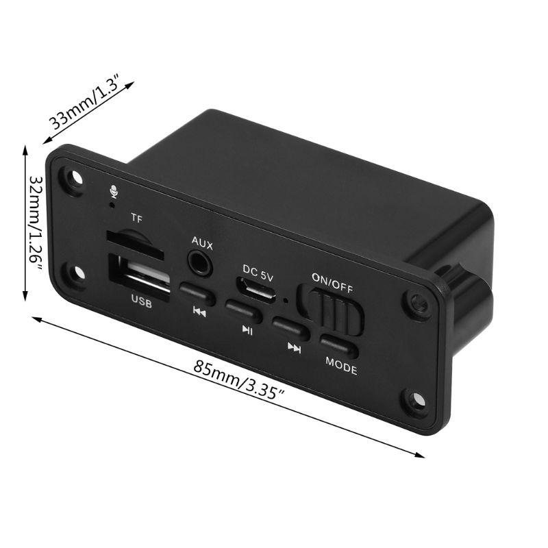 Bảng Mạch Giải Mã Âm Thanh Bluetooth Không Dây Usb Tf Dc 5v Mp3 Wma 2x3w
