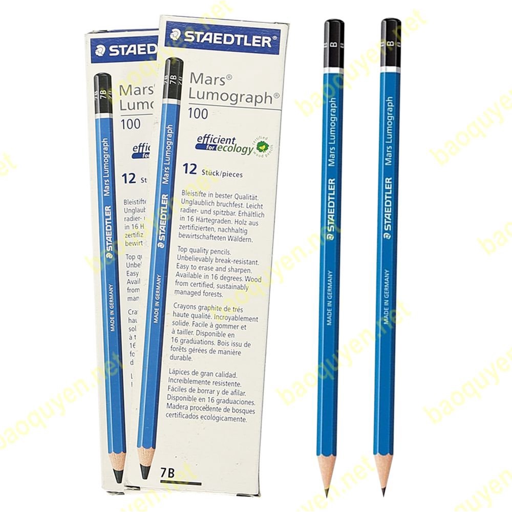 BÚT CHÌ ĐỨC STAEDLER 2B, 3B, 4B, 5B, 6B, 8B (100)