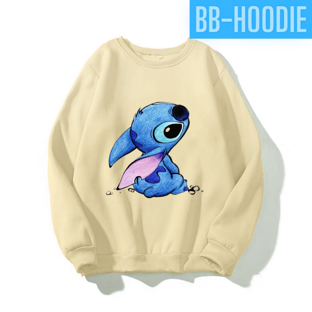 ÁO SWEATER NỈ UNISEX IN STITCH ÁO FORM RỘNG NAM NỮ NHIỀU MÀU