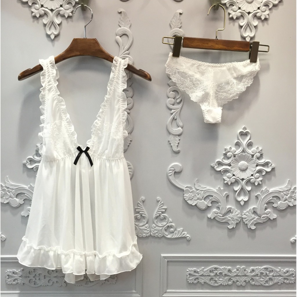 Váy ngủ sexy baby doll kèm chip siêu xinh mã 1388 VN76