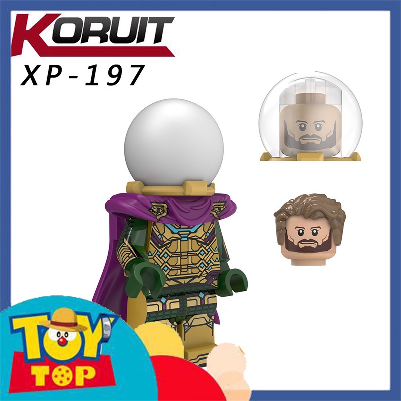 Đồ chơi lắp ráp mini người nhện Spider man các phiên bản , Mysterio xếp hình mini KT1027
