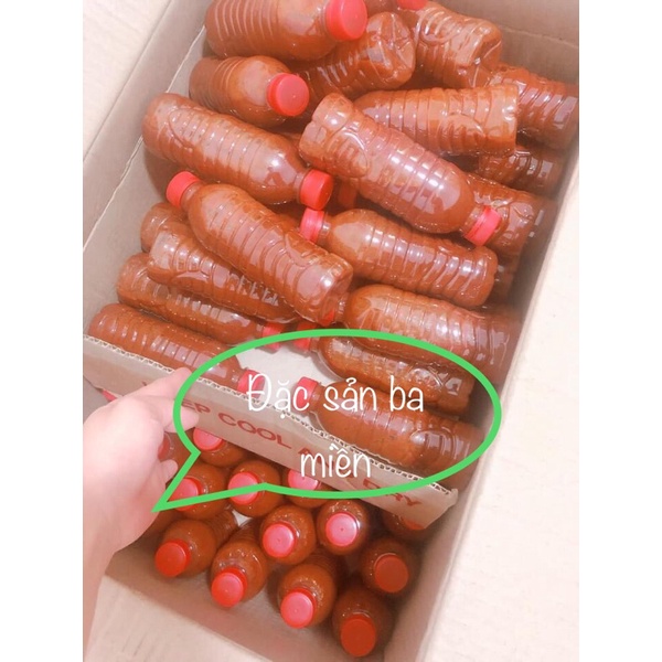 Ruốc chua nghệ an loại đặc biệt chai 400g ăn bao phê